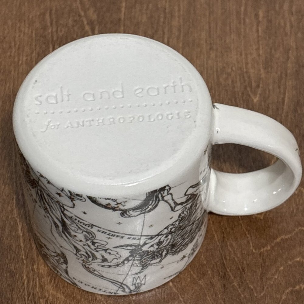 Anthropologie Salt And Earth CAPRICORN Coffee Mug Tea Cup Zodiac Birthday Stars‎ - Picture 5 of 13